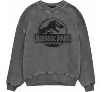 Jurassic Park - Spray Logo (superheroes Inc. Acid Wash Sweatshirt)