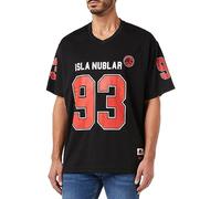 Jurassic Park T-Shirt Homme Replica Sport US Baseball « Jurassic Isla Nublar » MEJUPAMTS117, Noir, Taille XXL