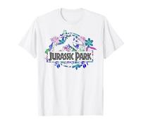 Jurassic Park Tropical Floral Logo T-Shirt