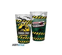 ABYstyle – Verre XXL – Jurassic Park – 400 ml – Danger high voltage
