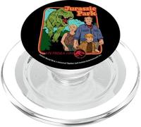 Jurassic Park Vintage Characters Life Finds A Way PopSockets PopGrip pour MagSafe
