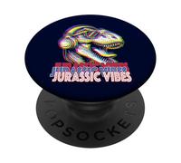 Jurassic Vibes - dinosaure stylé préhistoire humour retro PopSockets PopGrip Adhésif