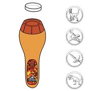Jurassic World 75459 Projection Lampe de Poche avec 4 Motifs Divers - sur backercard 13 x 5,5 x 25 cm 4, Multicolore