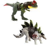 Dinosaure Articulé Stegosaurus Géant Jurassic World avec Dispositif de Traçage Mattel Blanc Blanc G