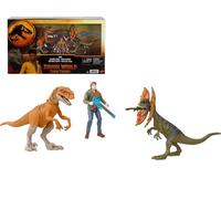 Jurassic World Chaos Theory Ben Escape Pack, Ensemble de figurine de 9,5 cm avec dinosaures et blaster, Série Netflix