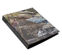 Jurassic World-Classeur à 4 anneaux, classeur, carpesan, classeur, matériel scolaire, multicolore, produit officiel (CyP Brands)