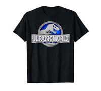 Jurassic World Classic Blue Glow Fossil Logo T-Shirt