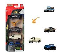 Jurassic World Coffret 5 véhicules et dinosaure - Matchbox - Dès 3 ans - JGL60