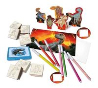 JURASSIC WORLD Coffret maisonnette de timbres à dessiner (Lot de 2)