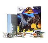 Jurassic World Comptines et Figurines - Livre illustré, 10 figurines, tapis de jeu