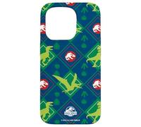 Jurassic World Dino Argyle Style Ugly Sweater All-Over Print Coque pour iPhone 15 Pro