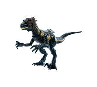 Mattel Jurassic World Figurine articulée et sonore de Indoraptor Attaque Extrême avec dispositif de traçage et 3 fonctions d’attaque, cadeau pour jeu réel et virtuel Jouet Enfant, Dès 4 ans, HKY12