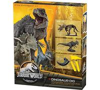 Jurassic World: Dinosaur Dig - Triceratops, Giganotosaurus & Velociraptor Claw | STEM Excavation Kit from Thames & Kosmos | Dig Prehistoric Treasures w/Custom Jurassic World Tools | Safe, Dust-Free
