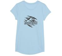 Jurassic World Dinosaur Slash Under Logo T-Shirt, Fille, Bleu Céleste, S