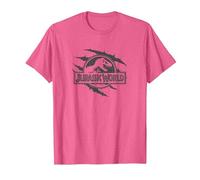 Jurassic World Dinosaur Slash Under Logo T-Shirt, Homme, Rose Chiné, XL