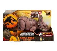 cavernedesjouets pour Jurassic World - Dinosaure Pachyrhinosaurus 28cm avec Son, Epic Evolution - Rugissement feroce - Set Figurine articulee et Carte