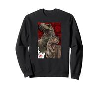 Jurassic World Dominion Carnotaurus & T-Rex Red Poster Sweatshirt