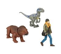 Jurassic World Dominion Human & Dino Pack Maisie & Velociraptor Beta et accessoires, figurines authentiques, articulations mobiles, partir de 4 ans