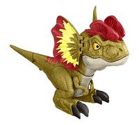 Jurassic World Dominion Uncaged Rowdy Roars Dilophosaurus dinosaurus actiefiguur, speelgoedcadeau met interactieve beweging en geluid Aanraakreactie