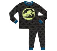 Jurassic World - Ensemble De Pyjamas - Brillent dans Le Noir - Garçon - Bien Ajusté - Gris - 11 a 12 Ans