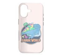 Jurassic World: Fallen Kingdom T-Rex Dino Scene Pastel Logo Coque pour iPhone 17