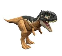 Jurassic World Figurine articulée et sonore de Skorpiovenator Attaque Rugissante (33 cm) avec code ADN caché et scannable, à Collectionner, Jouet Enfant, Dès 4 ans, HDX37