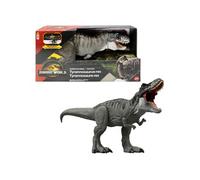 Mattel Jurassic World: Renaissance, Figurine articulée Tyrannosaurus rex Super Colossal, jouet dinosaure avec 2 attaques, fidèle au film, JGB52, 39"