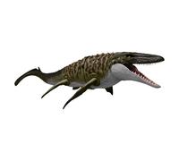 Mattel Figurine articulée Mosasaurus – fonction Mordre et recracher + mini Dilophosaurus – Vert