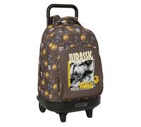 Jurassic World - Grand Sac à Dos à roulettes, Compact, Amovible, idéal pour Enfants de différents âges, Confortable et Polyvalent, qualité et résistance, 33 x 22 x 45 cm