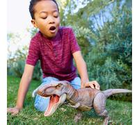 Jurassic World Grande Figurine T-Rex Morsure Et Combat, Avec Tête Et Queue Articulées, Emballage Fermé, Jouet Pour Enfant, Gnh34