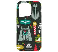 Jurassic World Holiday Icons All-Over Print Coque pour iPhone 15 Pro