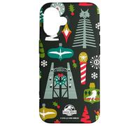 Jurassic World Holiday Icons All-Over Print Coque pour iPhone 16