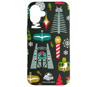 Jurassic World Holiday Icons All-Over Print Coque pour iPhone 16 Plus
