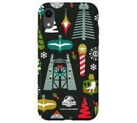 Jurassic World Holiday Icons All-Over Print Coque pour iPhone XR