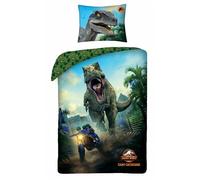 Halantex Parure de lit Jurassic World 100 % coton 140 x 200 + 70 x 90 cm