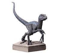 Jurassic World Icons Statuette Velociraptor Blue 9 cm