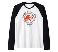 Jurassic World Jurassic Christmas Crew Mom Manche Raglan