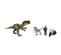 Jurassic World Le Monde d’après Coffret 3 Figurines avec Owen Grady, Dinosaures Yangchuanosaurus et Blue, avec code ADN scannable, Jouet Enfant, Dès 4 ans, HLP79