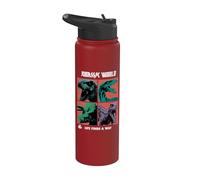 Jurassic World Life trouve un chemin rétro Stainless Steel Insulated Water Bottle