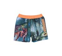 Jurassic World Maillot de Bain pour Garçon, Bermuda Motif Dinosaure, Shorts de Bain pour Garçon, Taille 8 Ans | Orange