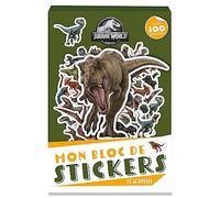 Collectif – Mon bloc de stickers et activités Jurassic World – Avec 450 stickers – Broché