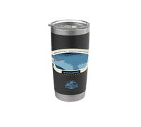 Jurassic World Mosasaurus Specs Gobelet isotherme en acier inoxydable double paroi