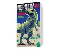 jurassic world, neveu, carte d'anniversaire
