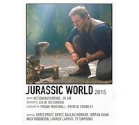 Jurassic World Poster minimaliste 30 x 40 cm