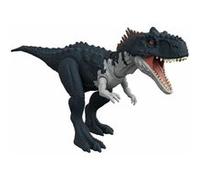 Mattel Figurine dinosaure articulée Rajasaurus – Attaque rugissante, sons & mouvements, Dès 4 ans