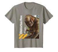 Jurassic World Rebirth Distortus Rex Hazard T-Shirt, Enfant, Ardoise, 6 Ans