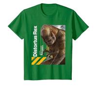 Jurassic World Rebirth Distortus Rex Hazard T-Shirt, Enfant, Vert Kelly, 6 Ans
