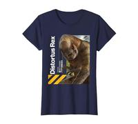 Jurassic World Rebirth Distortus Rex Hazard T-Shirt, Femme, Bleu Marine, M