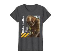 Jurassic World Rebirth Distortus Rex Hazard T-Shirt, Femme, Chiné Foncé, XS