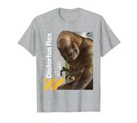 Jurassic World Rebirth Distortus Rex Hazard T-Shirt, Homme, Gris Chiné, L
